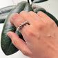 Dalmatian Jasper 4MM Natural Crystal Stretchy Rings