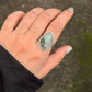 925 Sterling Silver Pear Jasper Handcrafted Ring