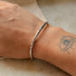 925 Sterling Silver Antique Hill Tribe Handcrafted Evil Eye  Adjustable Kada