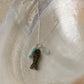 925 Sterling Silver Labradorite Fish Carved , Larimar & Aquamarine Small Tumble Charms Dainty Cable Chain Necklace