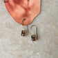 925 Sterling Silver Smokey Quartz Pear Hook Earrings