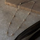 Elegant sterling silver choker with serene freshwater pearls on cable chain  