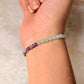 Natural Crystal Citrine, Green Aventurine & Amethyst 4mm Bracelet