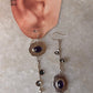 925 Sterling Silver Amethyst Big Mix Match Forest Earrings
