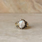 925 Sterling Silver Baroque Pearl Rustic Fusion Handcrafted Ring