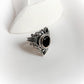 Vintage Black Onyx Victorian Silver Statement Ring