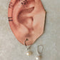 925 Sterling Silver Fresh Water Pearls Round Lever Back Earring