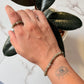Natural Crystal Labradorite 4mm Stretchy Rings & Bracelet