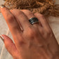 925 Sterling Silver Draped Textured Band Ring