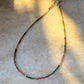 Multi Tourmaline Dark 2MM 925 Sterling Silver Necklace
