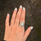 925 Sterling Silver Jasper Pear Handcrafted Boho Ring