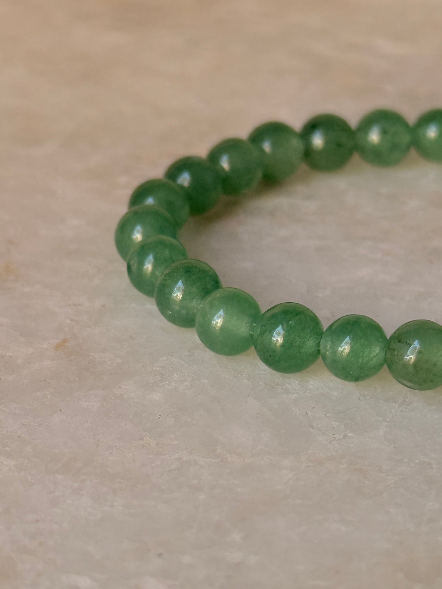 Green Aventurine Dark Natural Crystal 6mm Bracelet