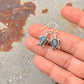 925 Sterling Silver Labradorite Turtle Earrings