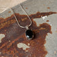 925 Sterling Silver Black Onyx Oval Faceted Vintage Style Filigree Work Pendant