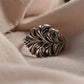 Bold and stylish vintage motif band ring with chunky design