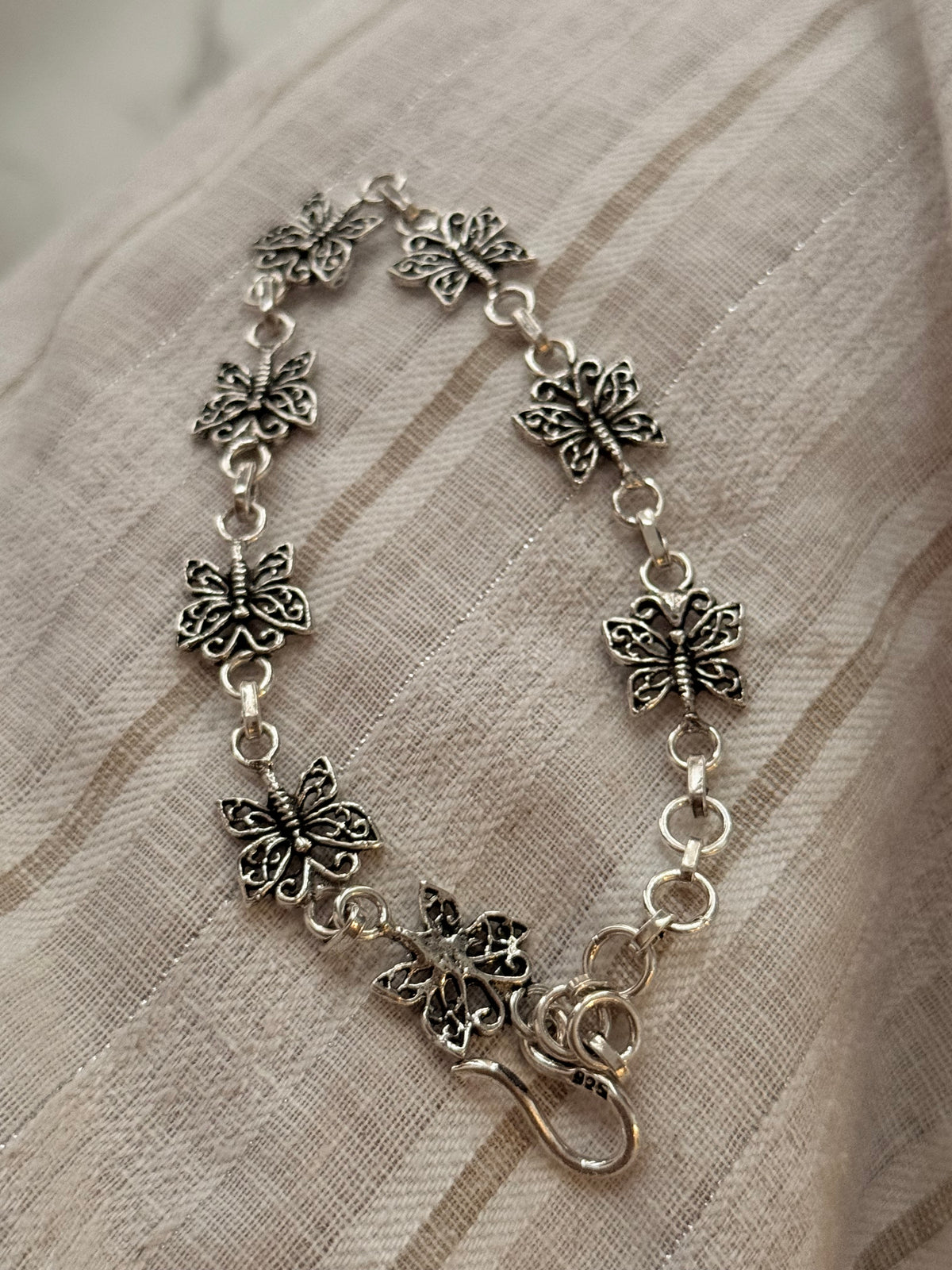 925 Sterling Silver Butterfly Bracelet
