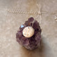 925 Sterling Silver Mother of Pearl Full Moon Face Carved Handcrafted Necklace