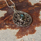 925 Sterling Silver Labradorite Filigree Work Handcrafted Pendant