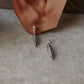 925 Sterling Silver Boho Lavender Beads Studs Earrings