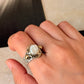 925 Sterling Silver Baroque Pearl Rustic Fusion Handcrafted Ring