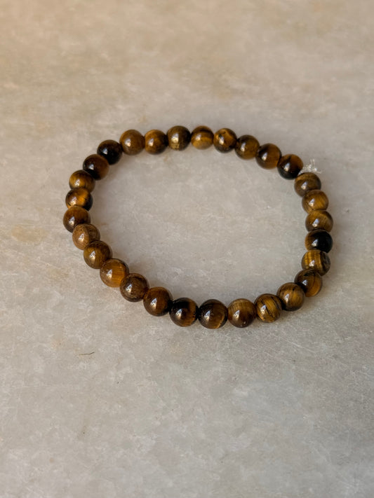 Natural Crystal Tiger Eye Round 6MM Bracelet