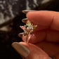 925 Sterling Silver Multi Tourmaline star Ring