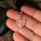 925 Sterling Silver Rose Quartz Butterfly With Pearls Charm