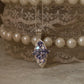 925 Sterling Silver Tanzanite leaf Flower Statement Pendant