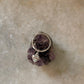 925 Sterling Silver Random Hammered Sleek Heart Charm Stack Band Ring