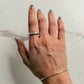 925 Sterling Silver Thick Molten Textured Stack Band Unisex Ring