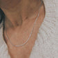 Modern flat snake silver chain with a unique, flat link structure