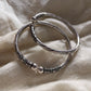 Design 2 Leg Kada in Silver for Stylish Footwear Accessory