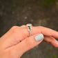 925 Sterling Silver Rose Quartz Round Faceted Forest Ring