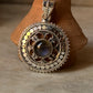 925 Sterling Silver Labradorite Mandala Boho Handcrafted Pendant