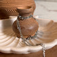 Chic Cable Silver Chain with Small Dot Design