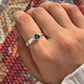 London Blue Topaz Gemstone Silver Ring for Classic Fashion