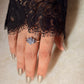 925 Sterling Silver Tanzanite Faceted Flower Ring