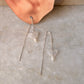 925 Sterling Silver Moonstone Butterfly & Pearls Sui Dhaga Earrings