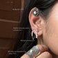 925 Sterling Silver Hill Tribe molten Beads Chunky Chain Connector Studs
