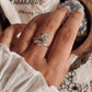 Beautiful vintage rose ring in sterling silver