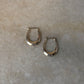925 Sterling Silver Chunky Italian U Hoops Earrings