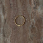 Gold Vermeil Star Shaped Hammered Stack Band Ring