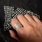 925 Sterling Silver Bohemian Hill Tribe Lavender Engraved Handcrafted Adjustable Ring