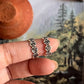 Roses band pure silver toe ring with floral design
