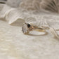 925 Sterling Silver Moonstone Solitaire ~Forest Enchantment Ring