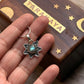 925 Sterling Silver Labradorite Flower Boho Pendant