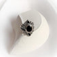 Bold Black Onyx Victorian Silver Ring