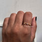 Elegant Gold Vermeil ring with golden hour white topaz