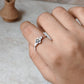 925 Sterling Silver Flower Leaf Ring