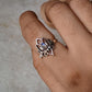 925 Sterling Silver Moonstone Big Divine Lotus Ring